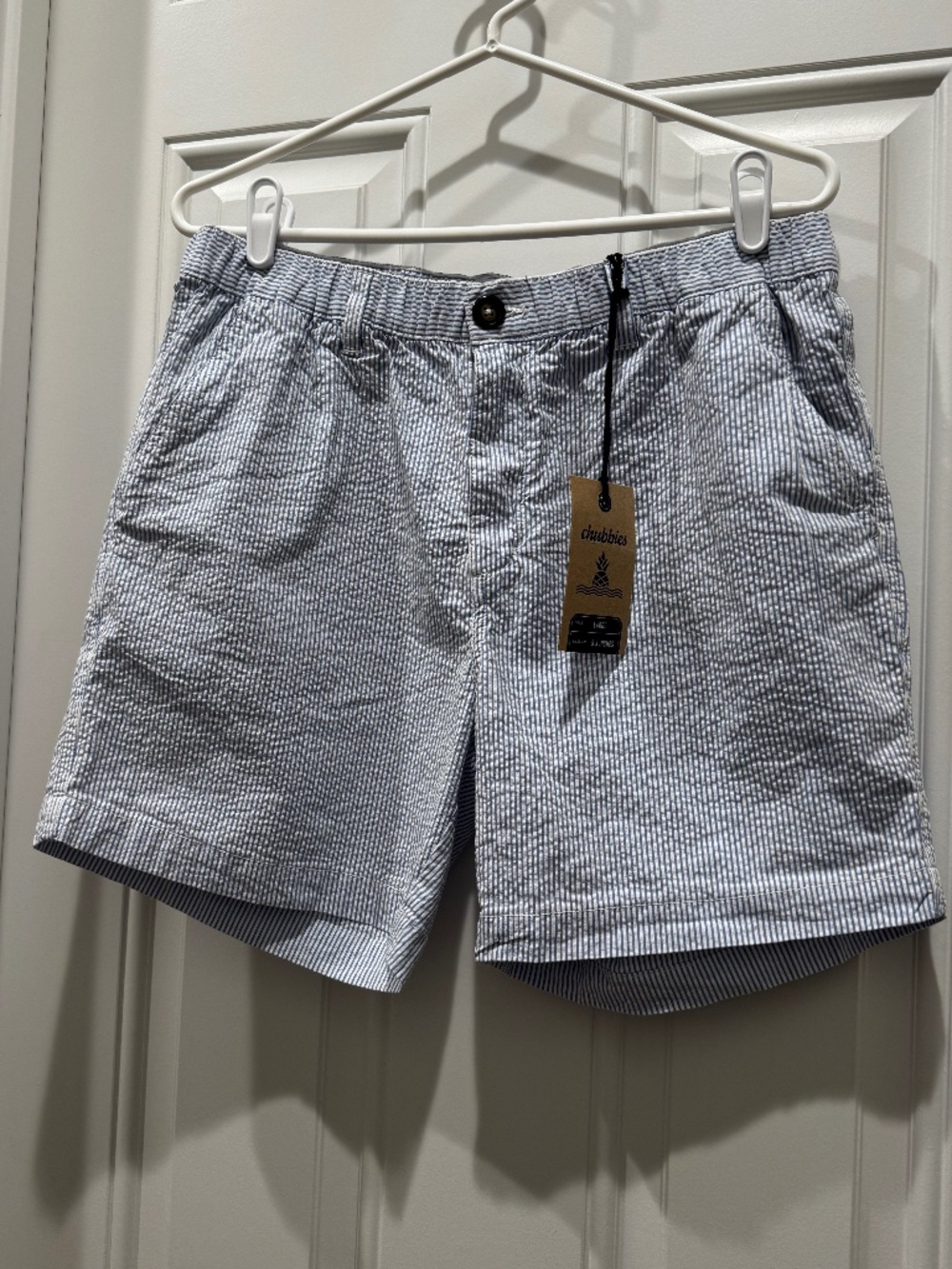 Chubbies The Bushwood's Seersucker Shorts Men's Sz L - 5.5in